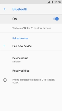 Press Pair new device.
