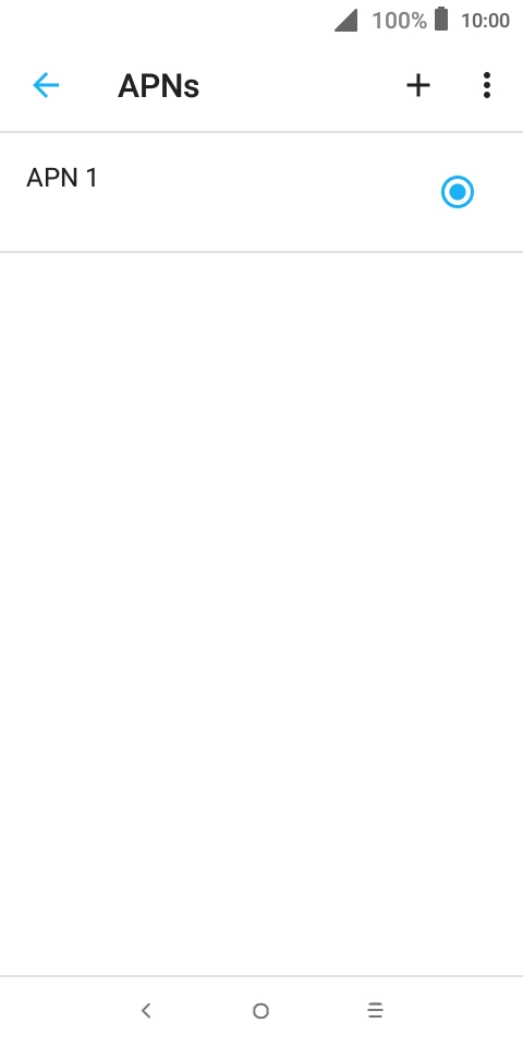 Press the new data connection icon. Press the new data connection icon.