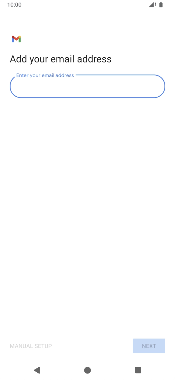 Press the field below 'Enter your email address' and key in your email address. Press the field below 'Enter your email address' and key in your email address.