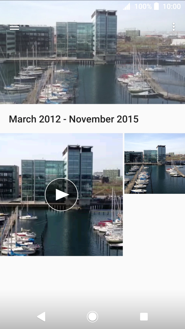 Press and hold the required picture or video clip. Press and hold the required picture or video clip.