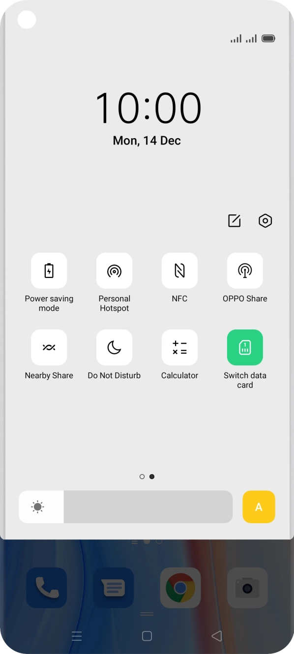 Press Power saving mode to turn on the function.