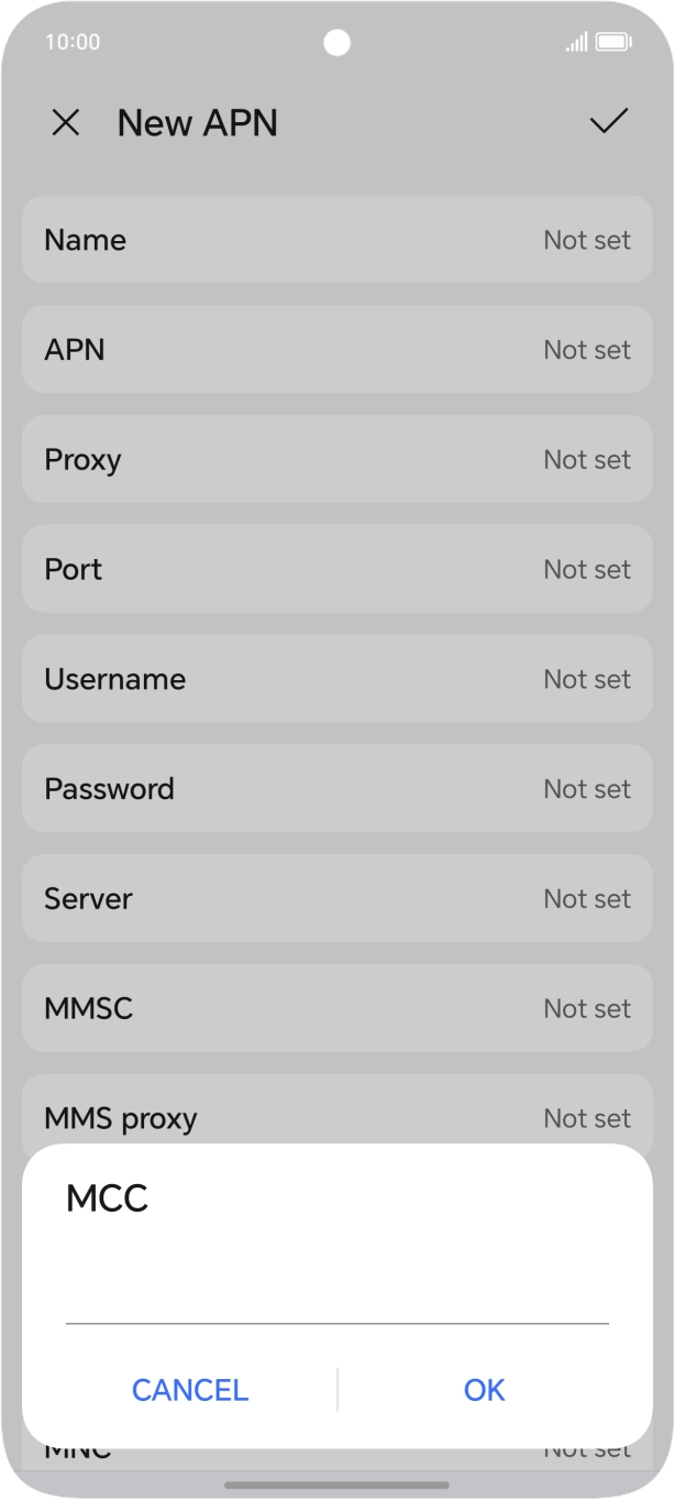 Key in 234 and press OK. Key in 234 and press OK.