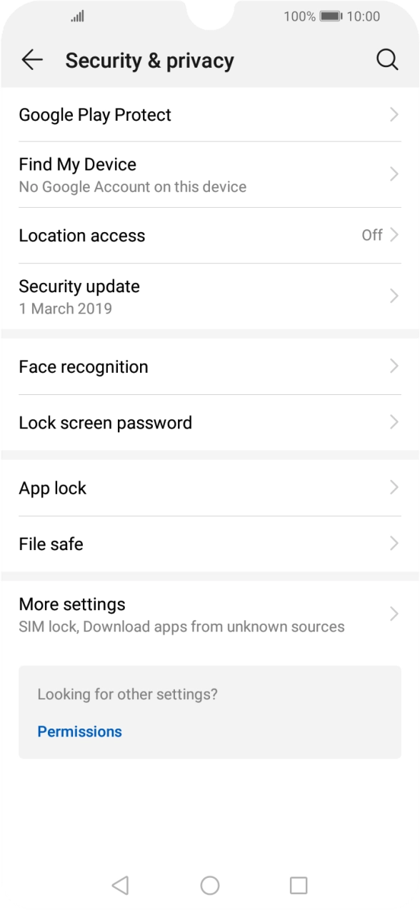 Press Lock screen password. Press Lock screen password.