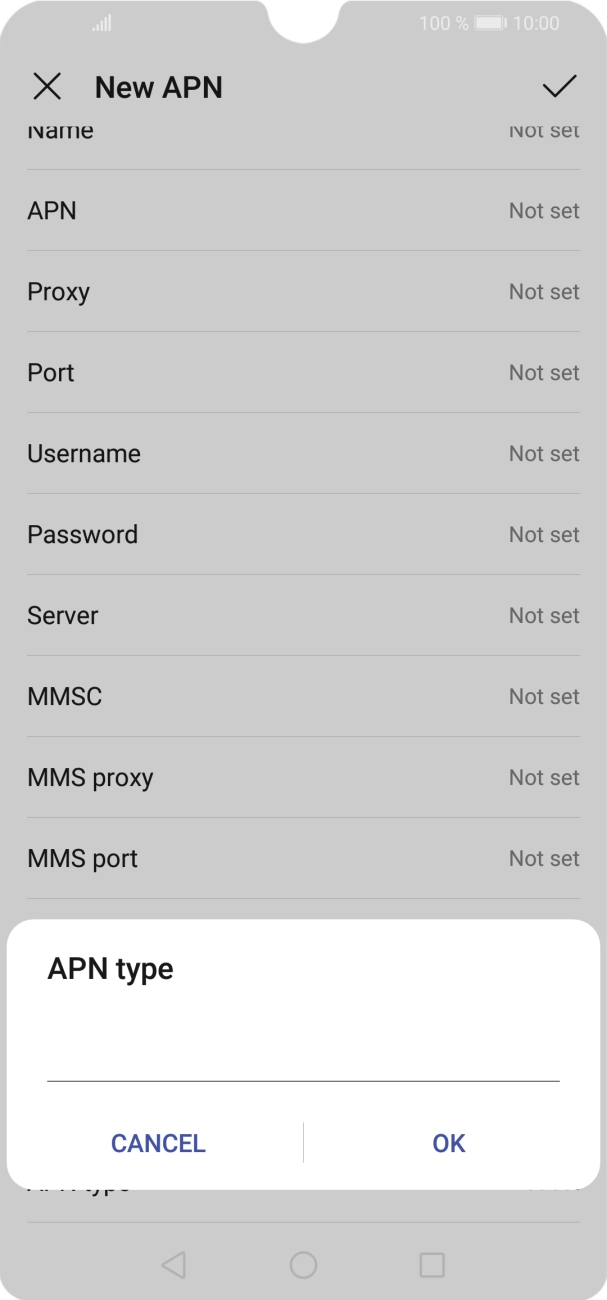 Key in mms and press OK. Key in mms and press OK.