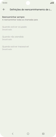 Prima o tipo de desvio pretendido.