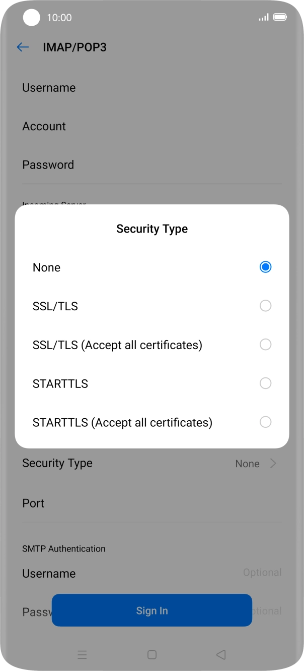 Press None. Press None.