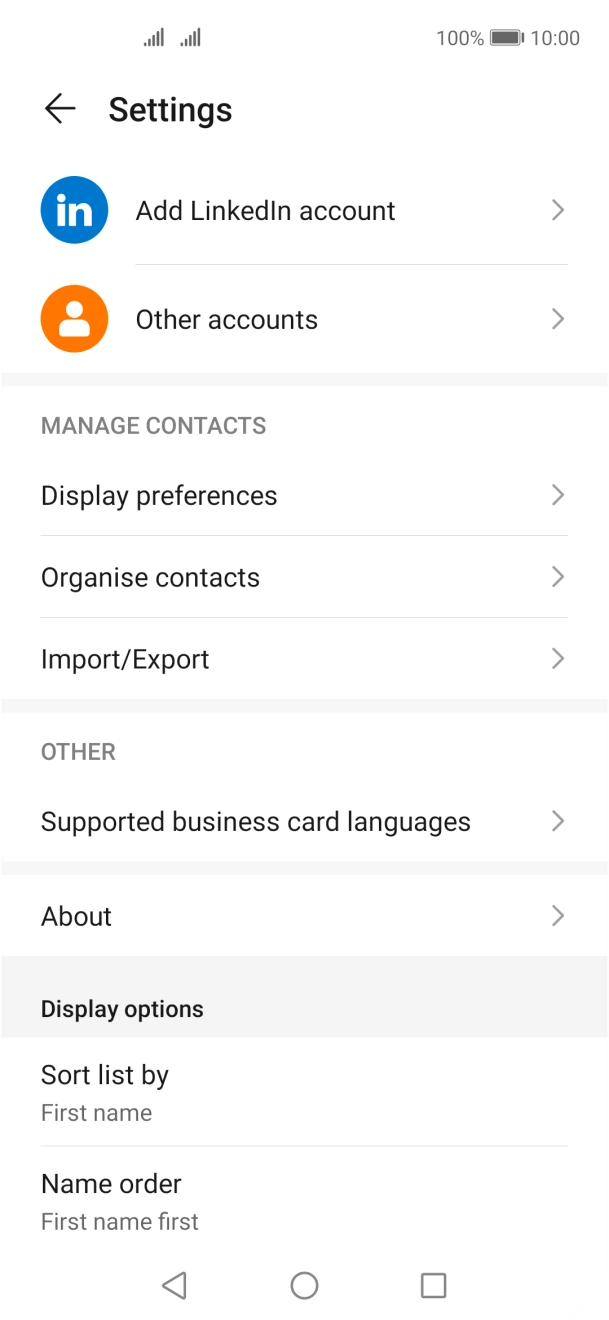 Press Import/Export.