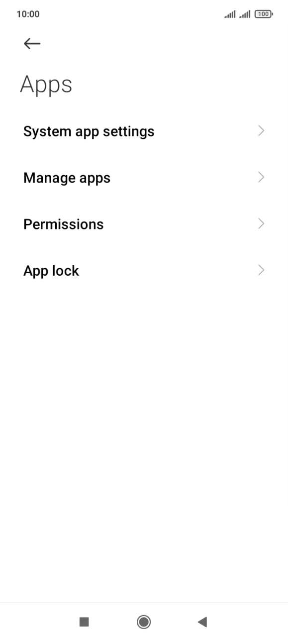 Press Manage apps.