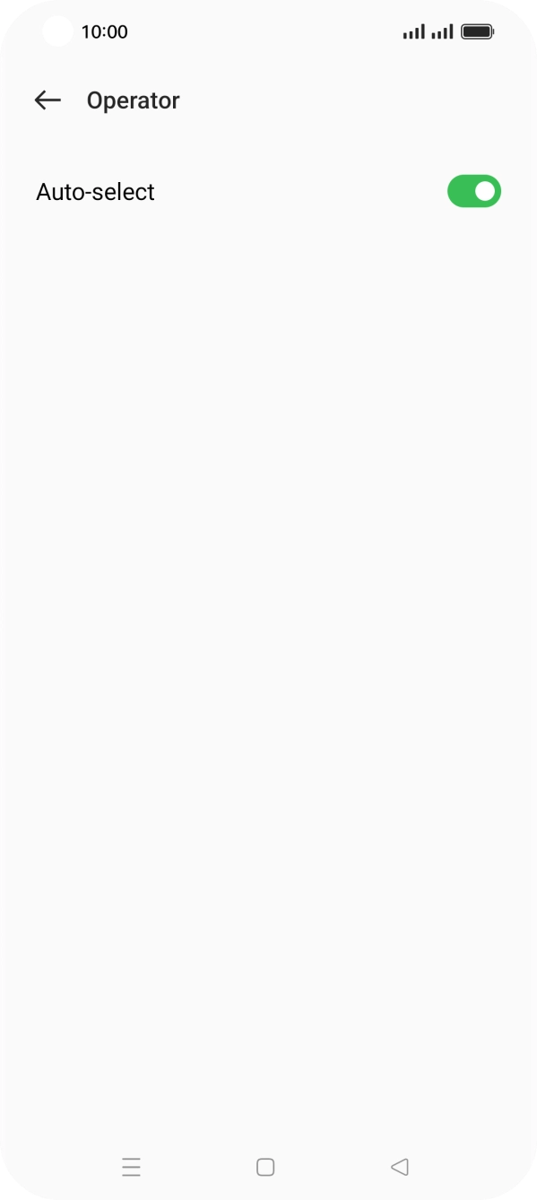 Press the indicator next to 'Auto-select'. Press the indicator next to 'Auto-select'.