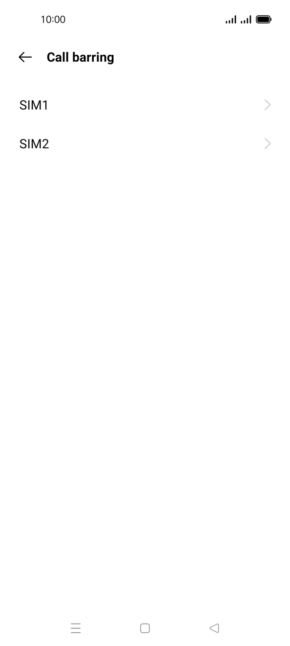 Press the required SIM.