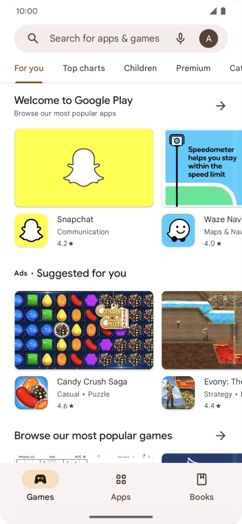 Press the profile icon. Press the profile icon.