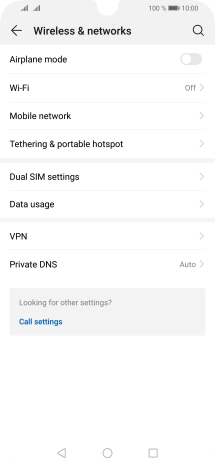 Press Data usage.