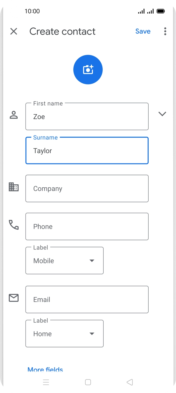 Press Phone and key in the required phone number.