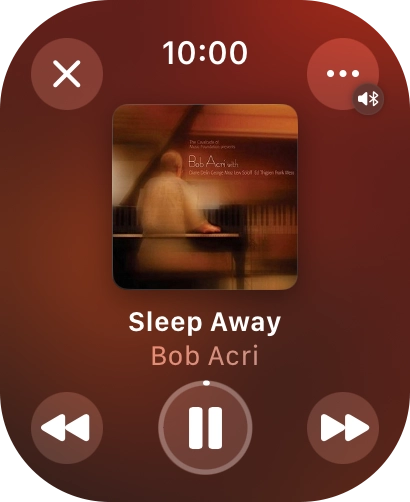 Turn the Digital Crown to select the required volume.