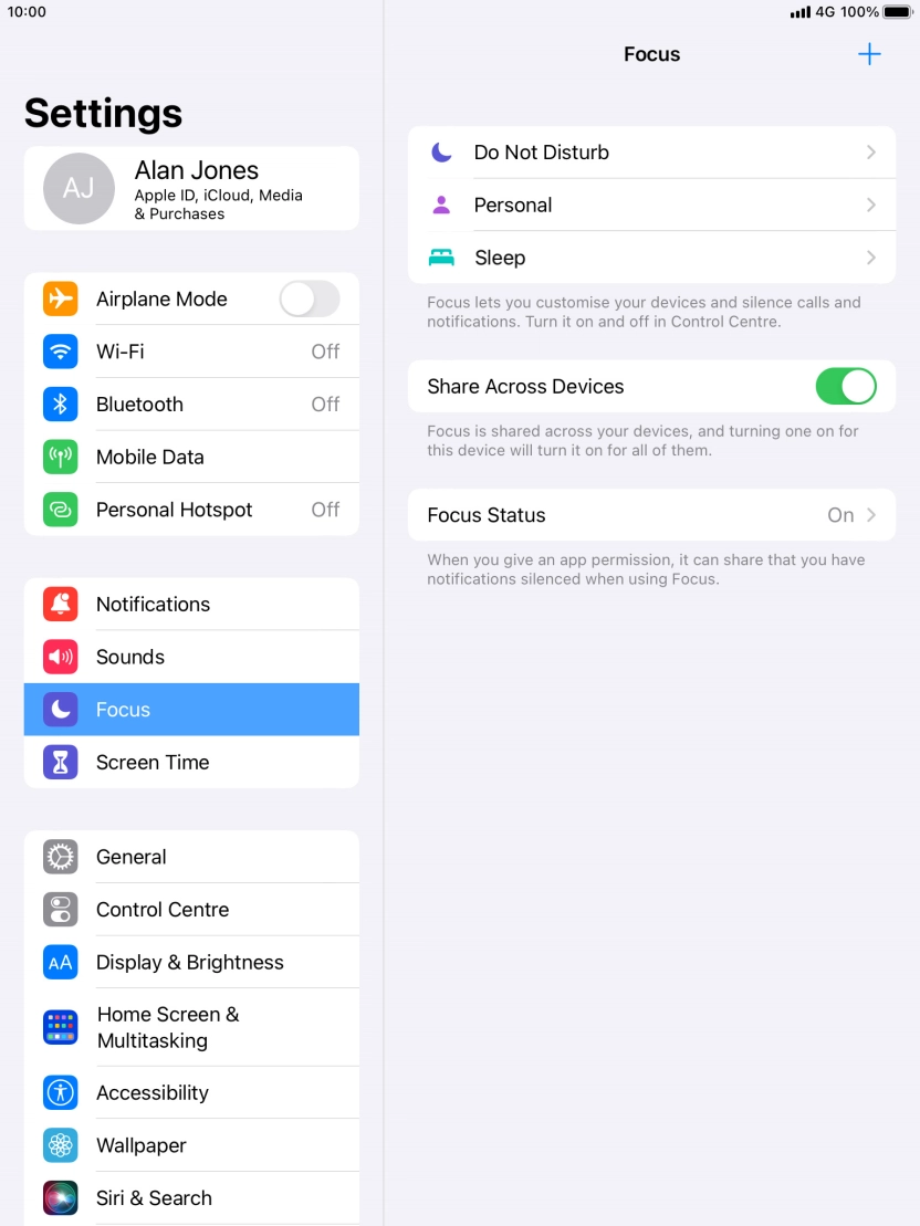 Press Do Not Disturb.