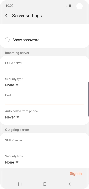Press the drop down list below 'Auto delete from phone'. Press the drop down list below 'Auto delete from phone'.