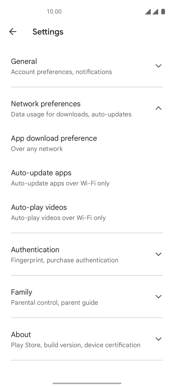 Press Auto-update apps. Press Auto-update apps.