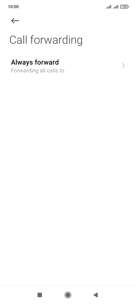 Press the required divert type.