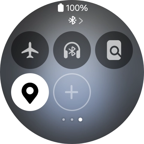 Press the flight mode icon to turn the function on or off. Press the flight mode icon to turn the function on or off.