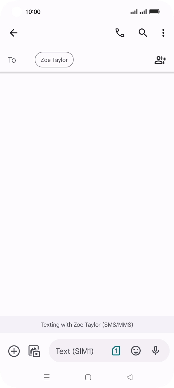 Press the SIM icon. Press the SIM icon.