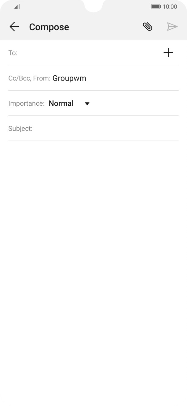 Press the field next to 'To:' and key in the first letters of the recipient's name.