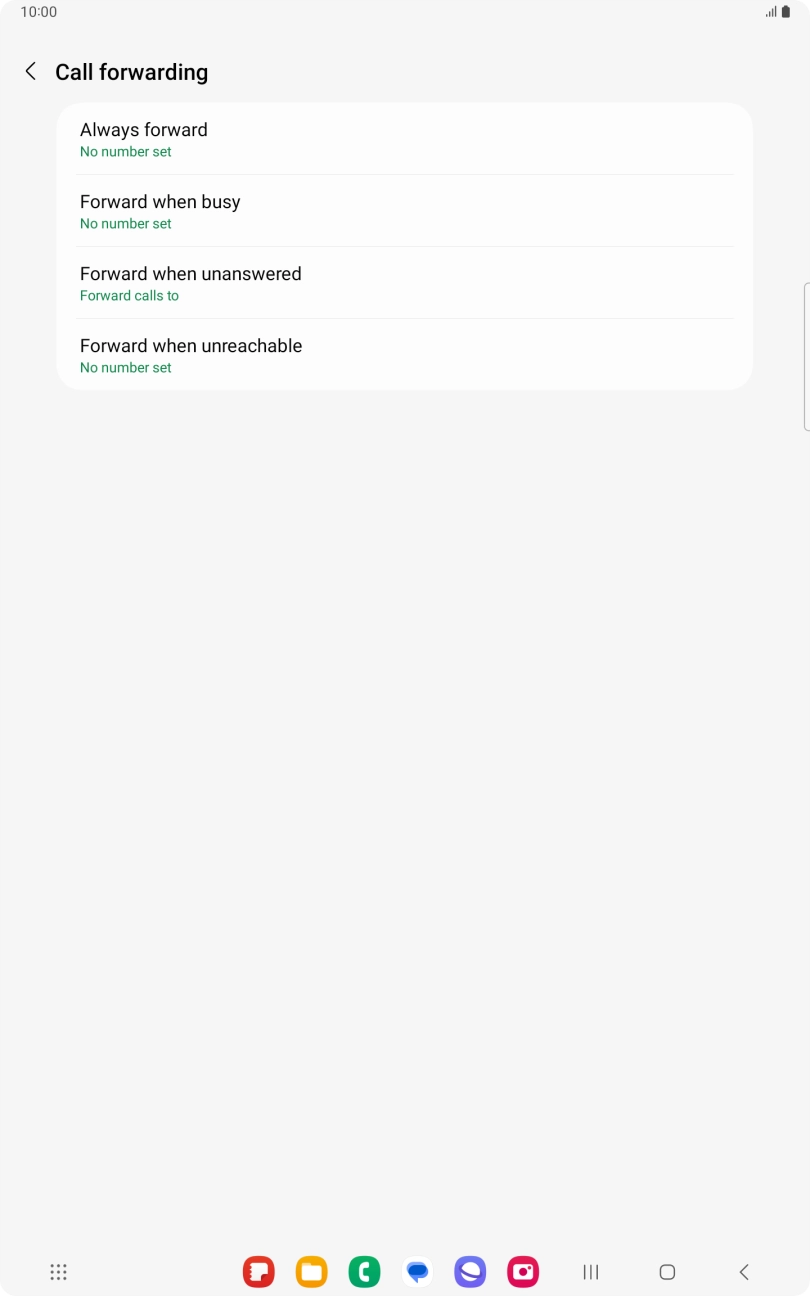 Press the Home key to return to the home screen. Press the Home key to return to the home screen.