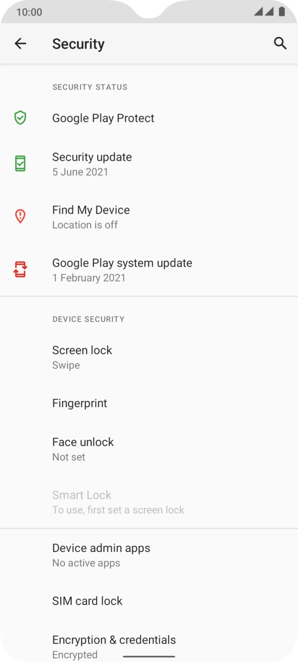 Press SIM card lock.