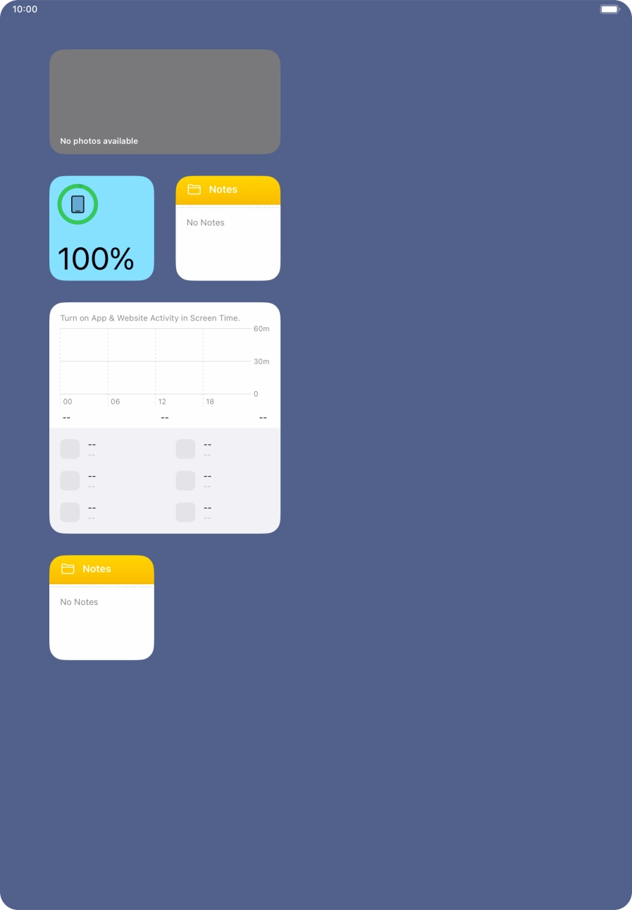 Press and hold the required widget until a pop-up menu is displayed. Press and hold the required widget until a pop-up menu is displayed.