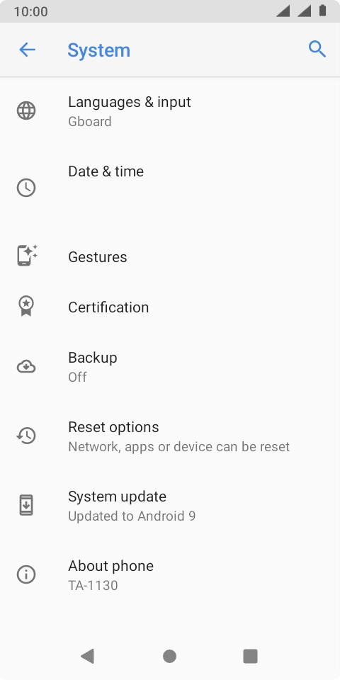 Press System update. If a new software version is available, it's displayed. Follow the instructions on the screen to update the phone software. Press System update. If a new software version is available, it's displayed. Follow the instructions on the screen to update the phone software.