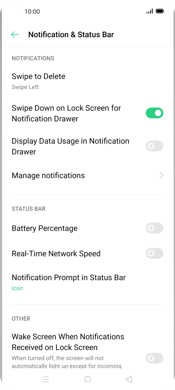 Press Manage notifications. Press Manage notifications.