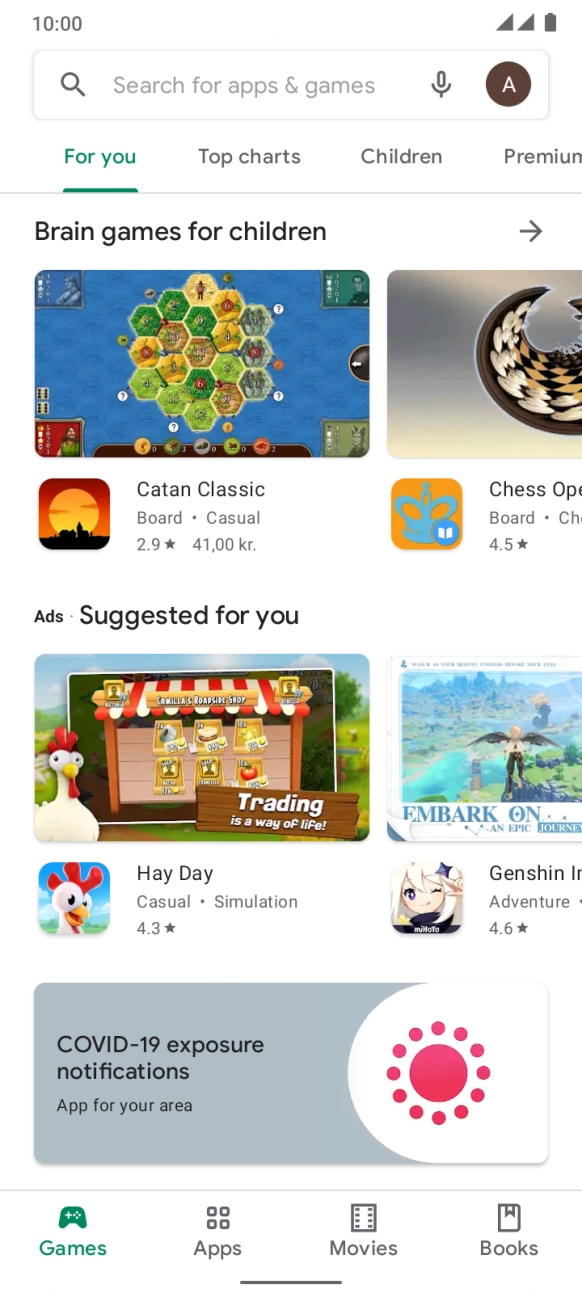 Press the profile icon. Press the profile icon.