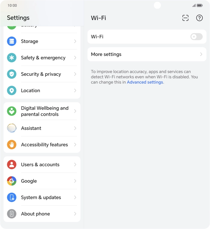 Press Google.