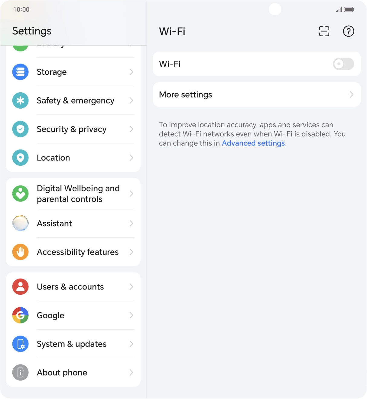 Press Users & accounts. Press Users & accounts.