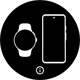 Press the information icon. Press the information icon.