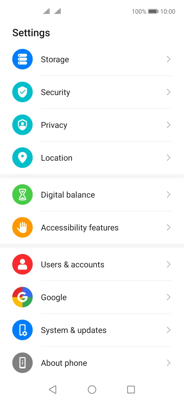 Press Users & accounts.