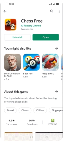 Press the Home key to return to the home screen.