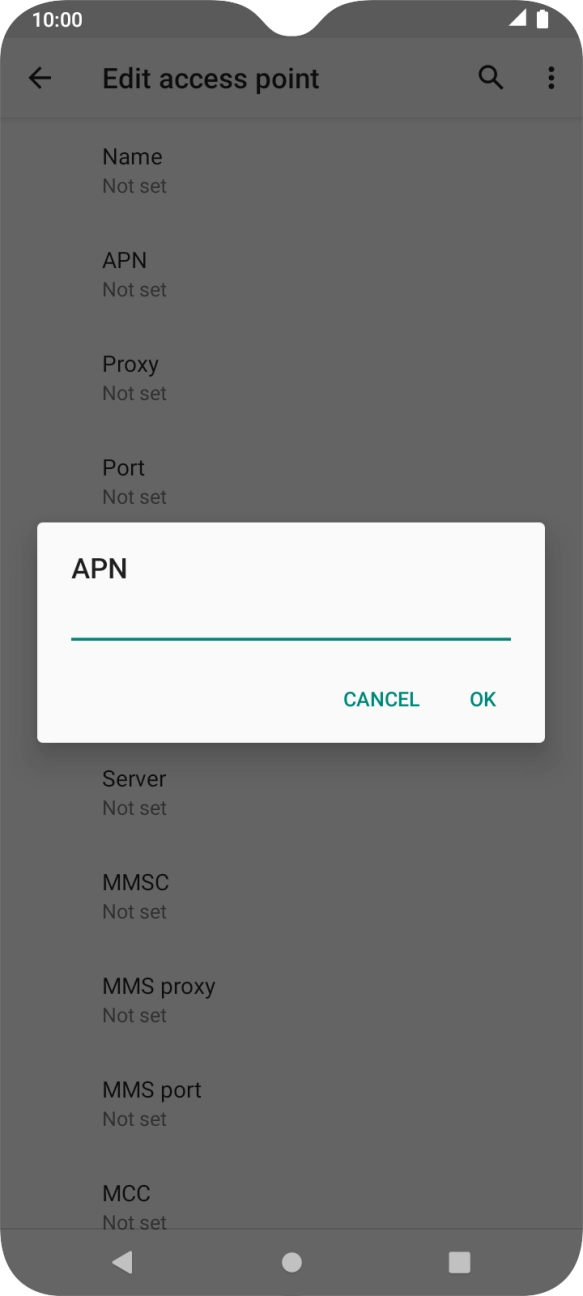 Key in wap.o2.co.uk and press OK. Key in wap.o2.co.uk and press OK.