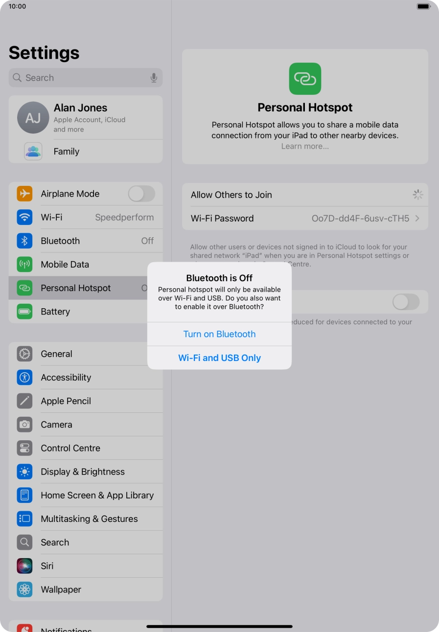 If WiFi is turned on, press Wi-Fi and USB Only. If WiFi is turned on, press Wi-Fi and USB Only.