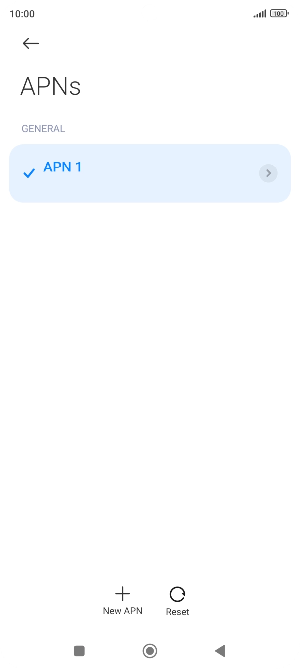 Press New APN.