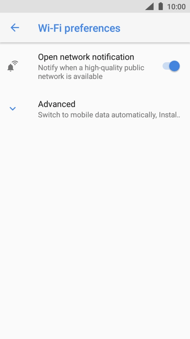 Press Advanced. Press Advanced.