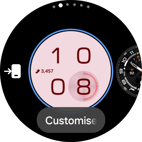 Press the Home key. Press the Home key.