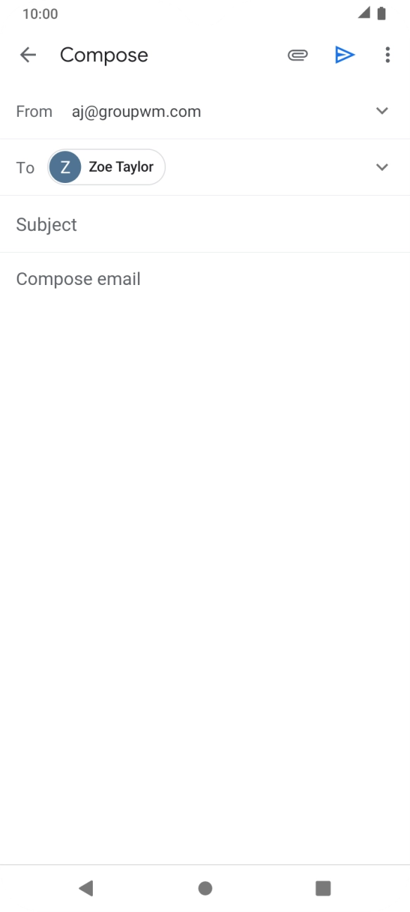 Press Subject and key in the required subject.