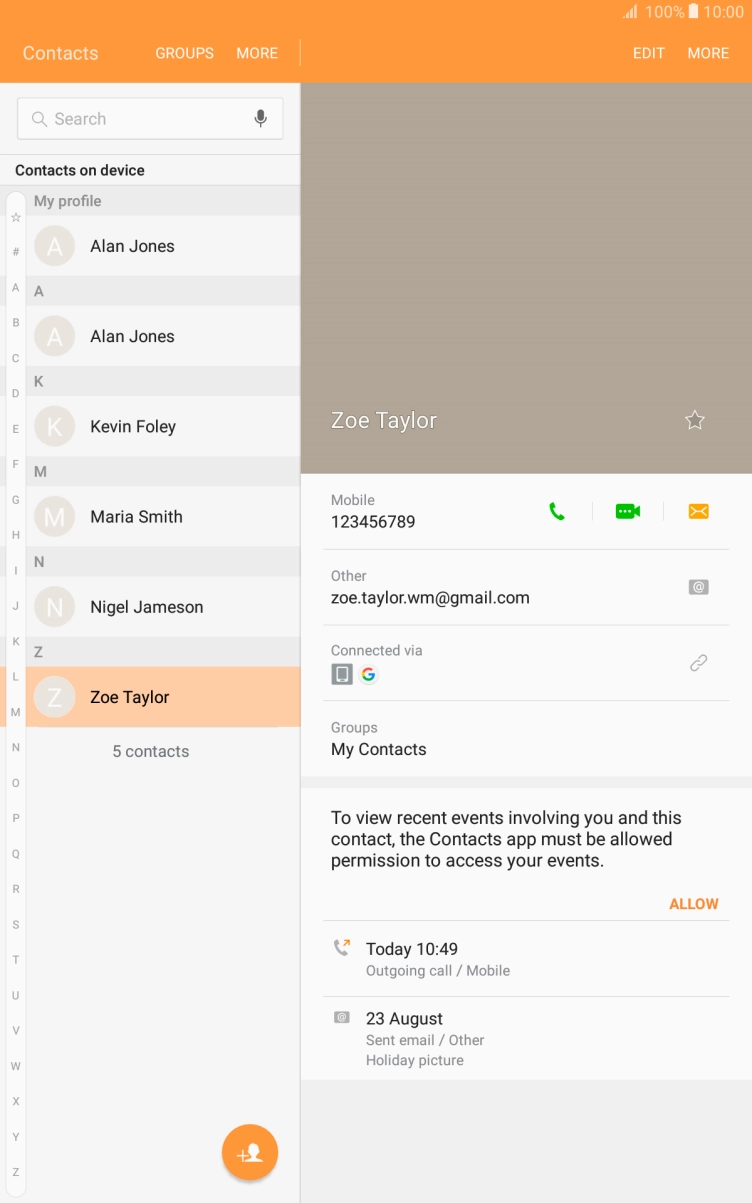 Press the Home key to return to the home screen.