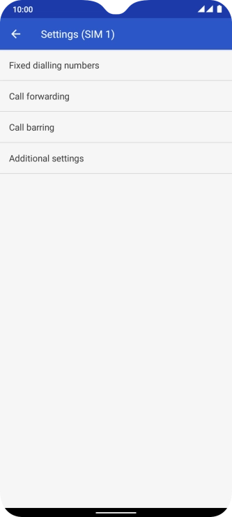 Press Additional settings.