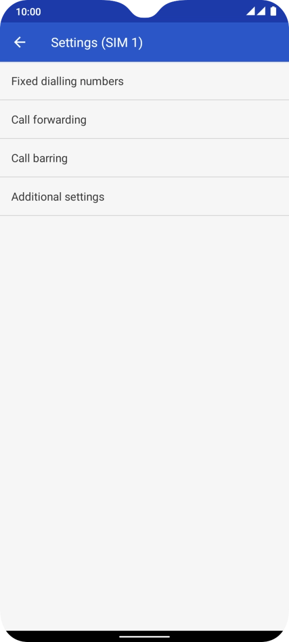 Press Call forwarding. Press Call forwarding.