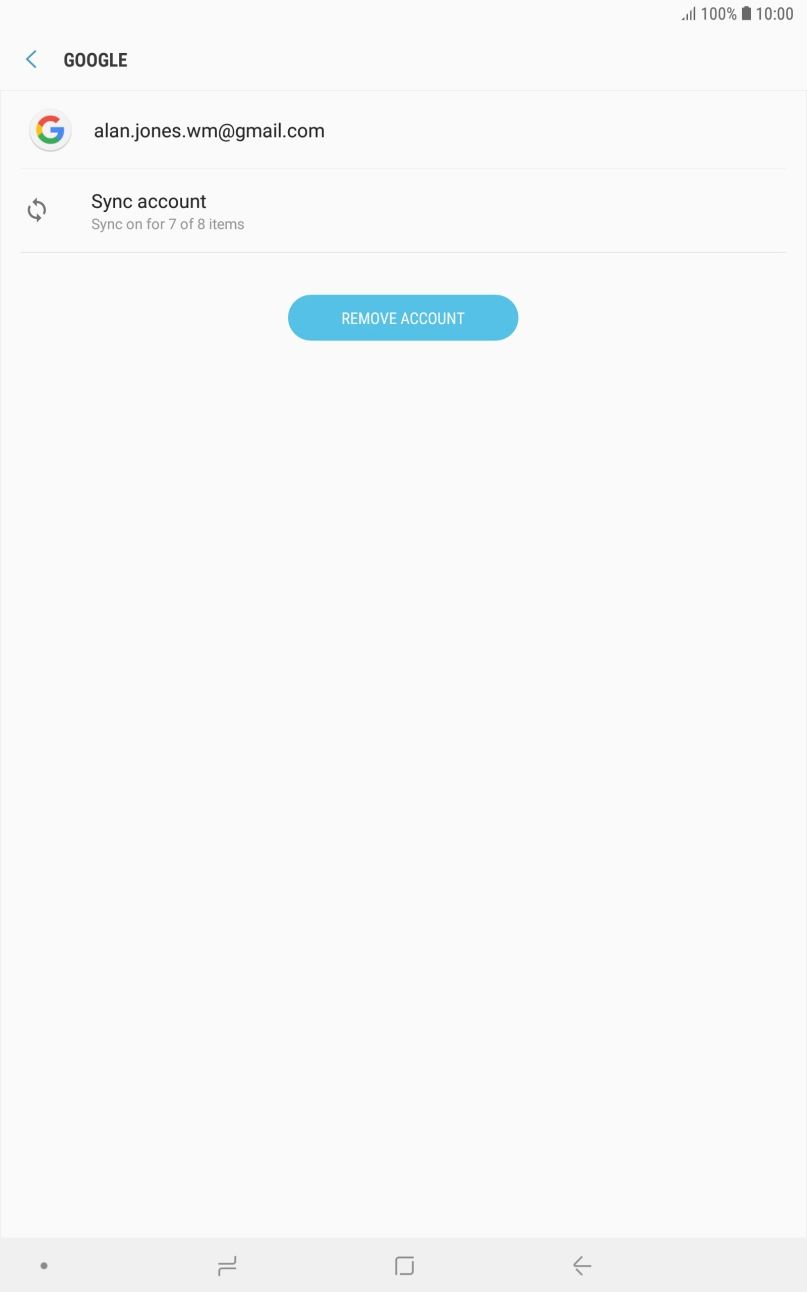Press Sync account. Press Sync account.