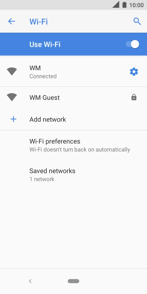 Press the Home key to return to the home screen.