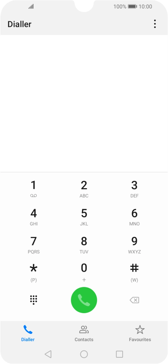 Press the menu icon.