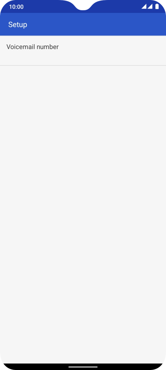 Press Voicemail number.