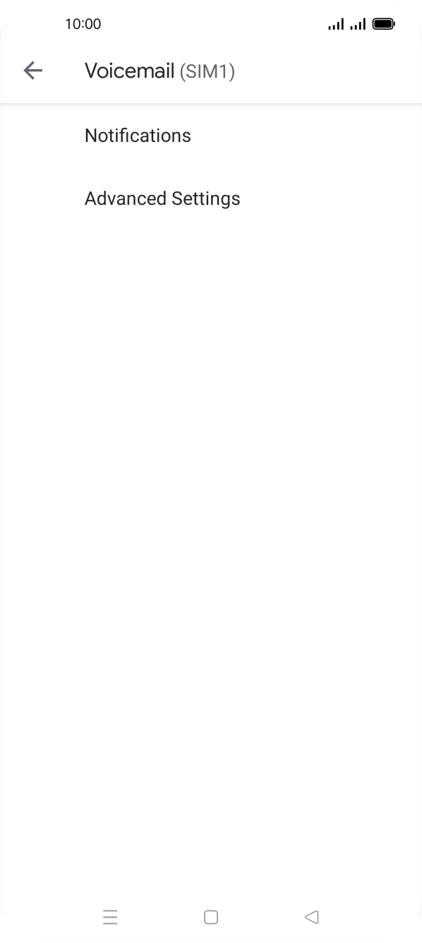 Press Advanced Settings. Press Advanced Settings.